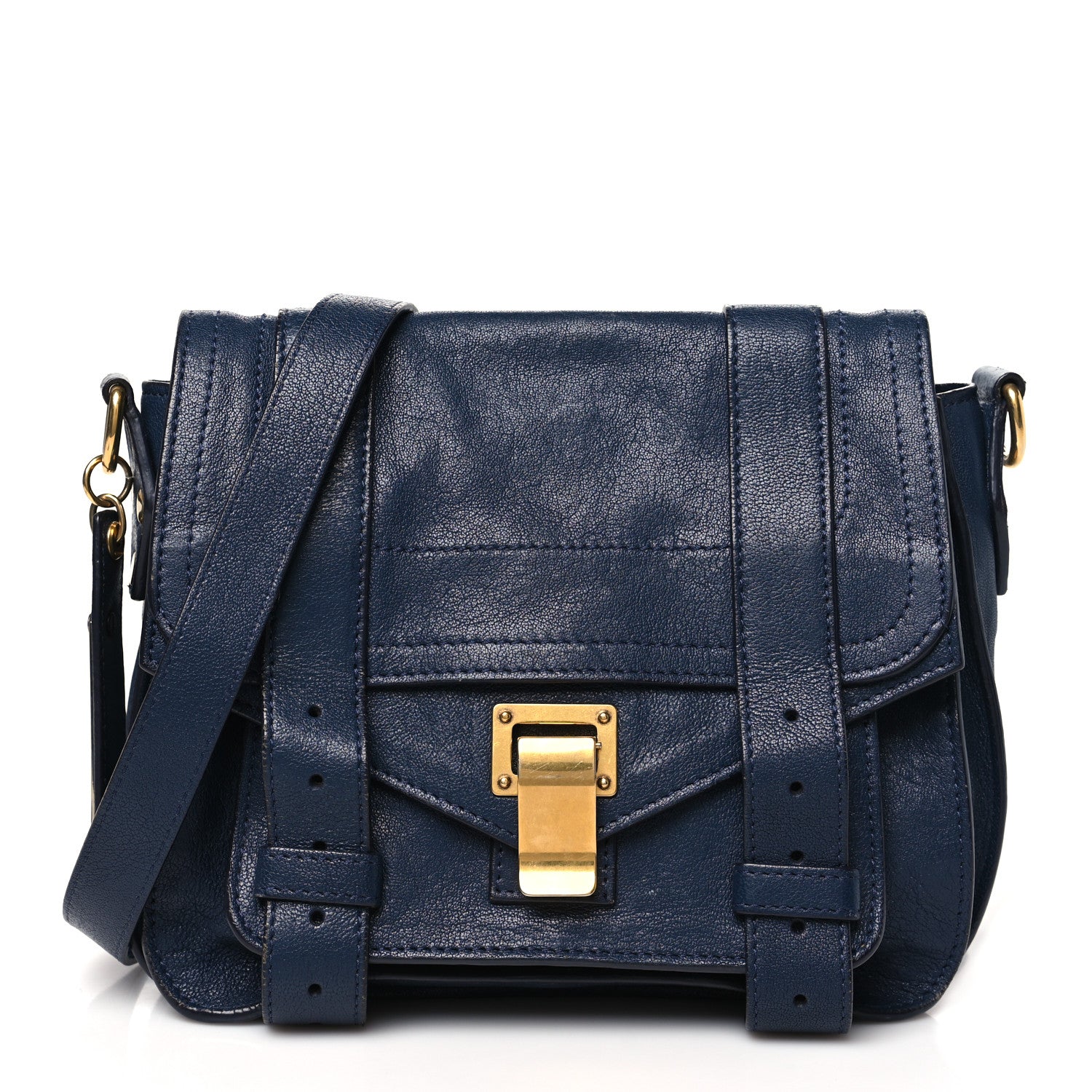 Proenza Schouler Lambskin PS1 Mini Crossbody Bag Midnight 1 of 13