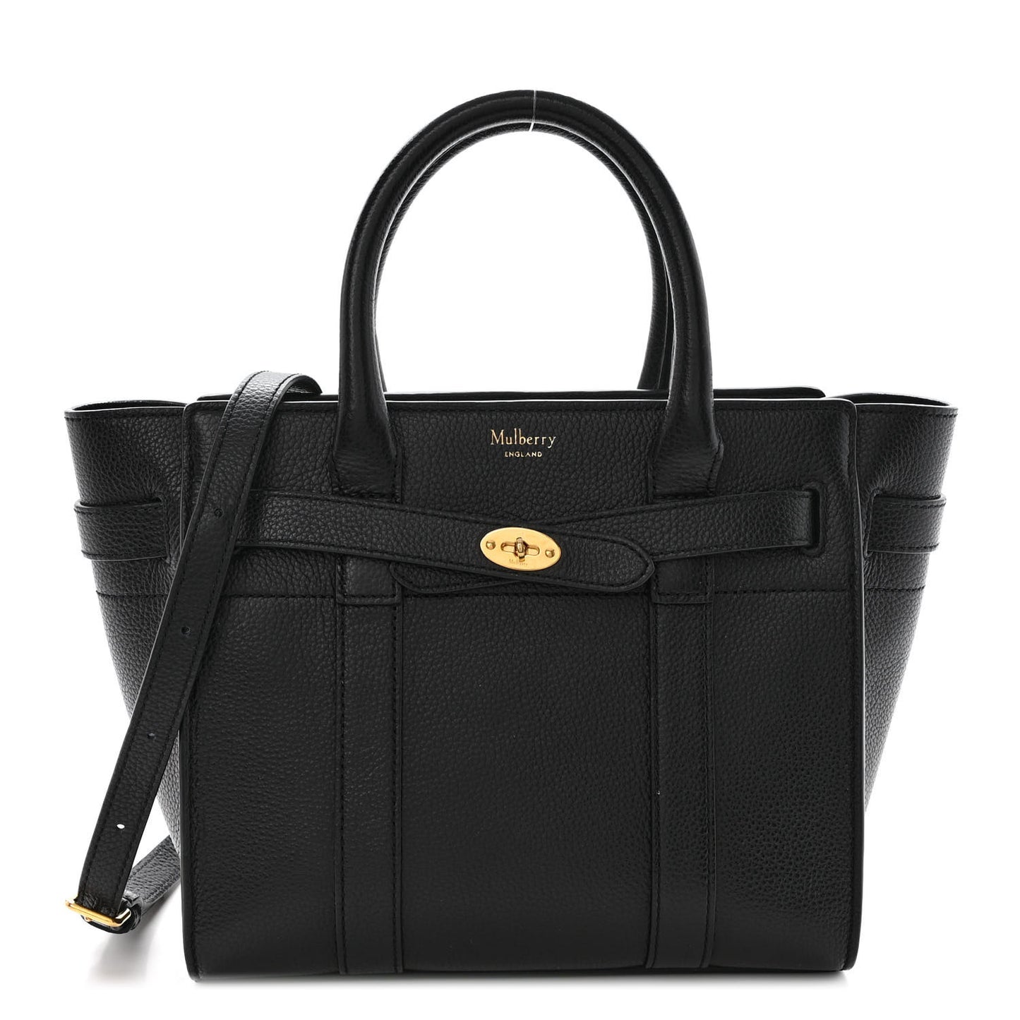 Small Classic Grain Mini Zipped Bayswater Black