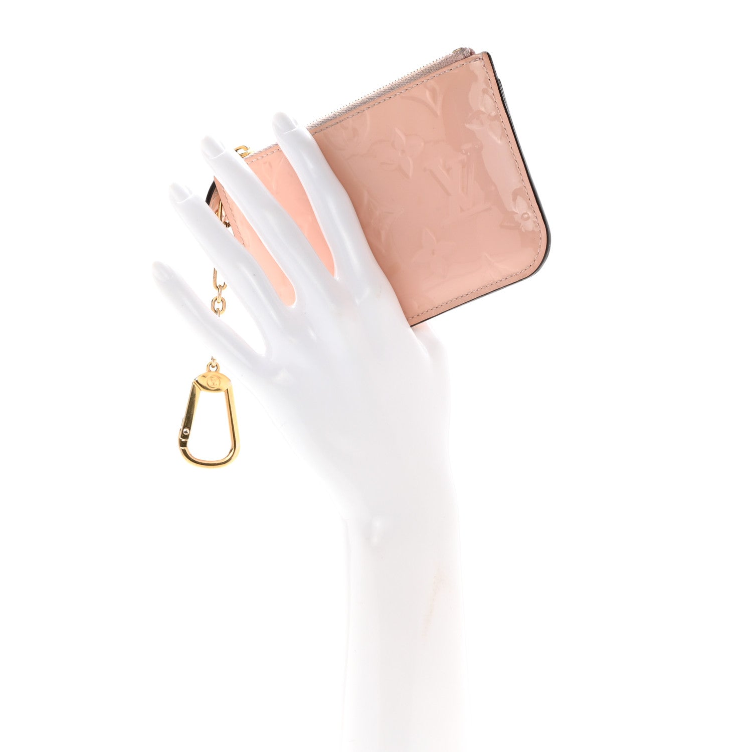 Louis Vuitton Vernis Key Pouch Rose Ballerine 2 of 10