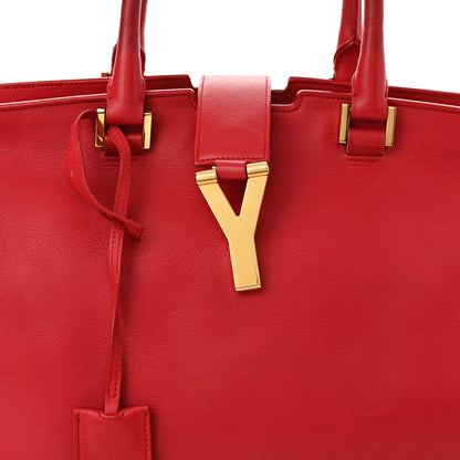 Saint Laurent Calfskin Medium Classic Y Cabas Red 6 of 11