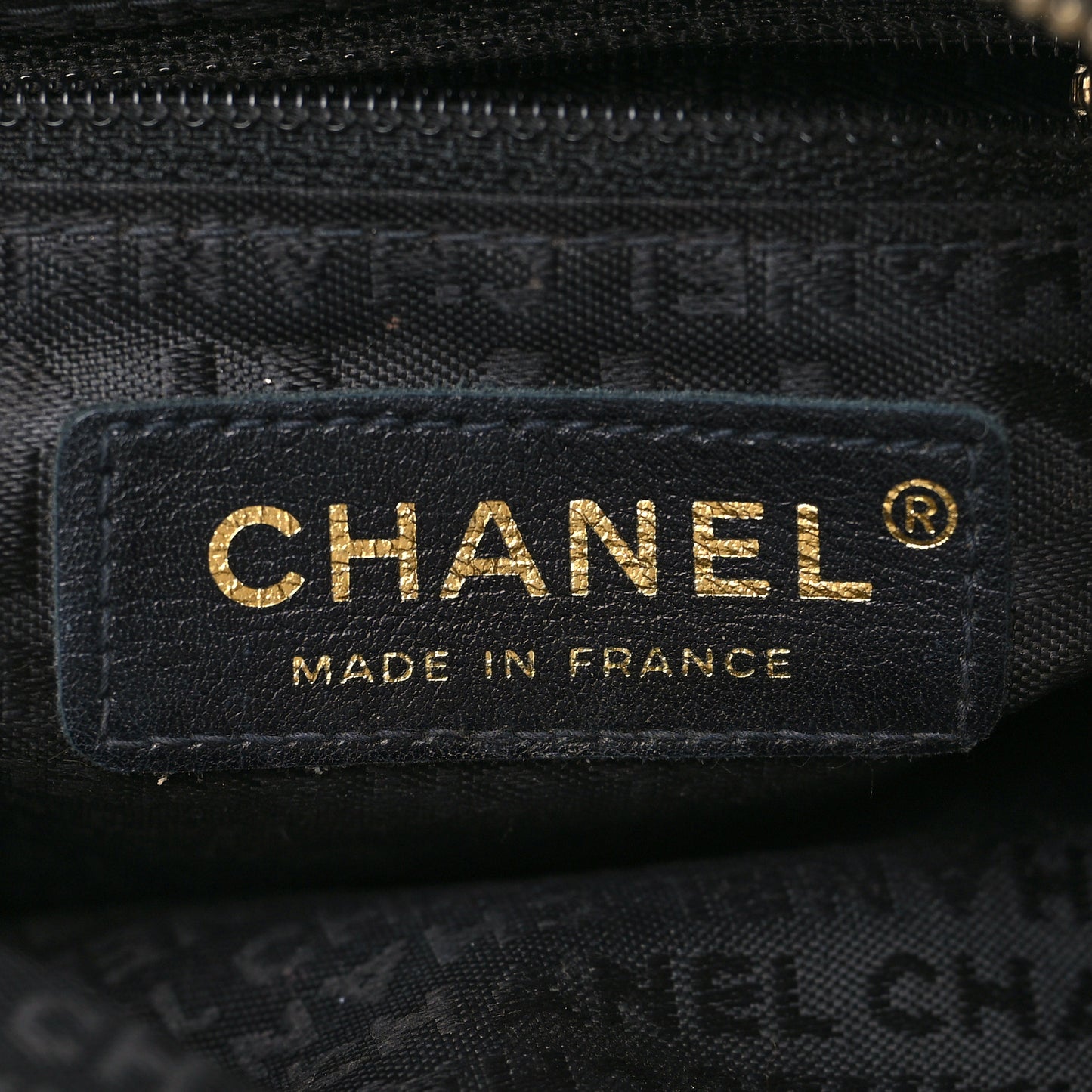 Satin Quilted CC Chain Hobo Black