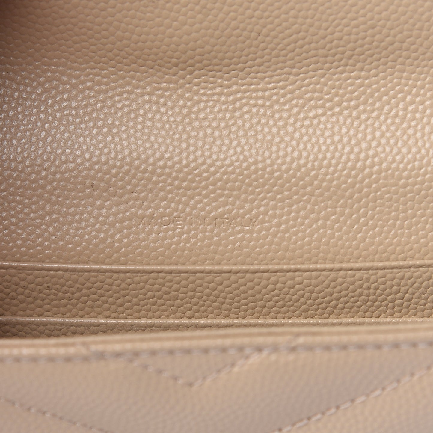 Grain De Poudre Matelasse Chevron Small Monogram Envelope Wallet Nude Powder