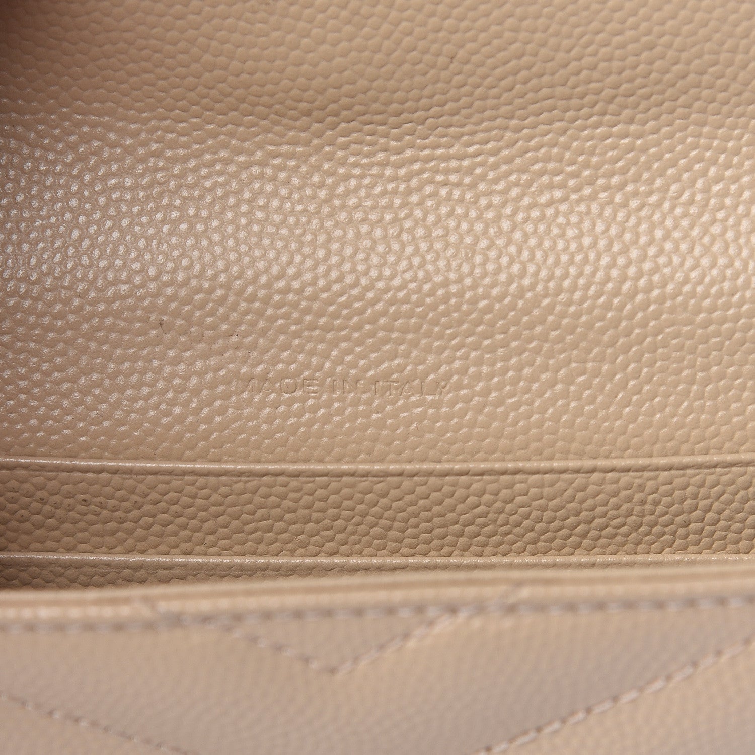 Saint Laurent Grain De Poudre Matelasse Chevron Small Monogram Envelope Wallet Nude Powder 7 of 13