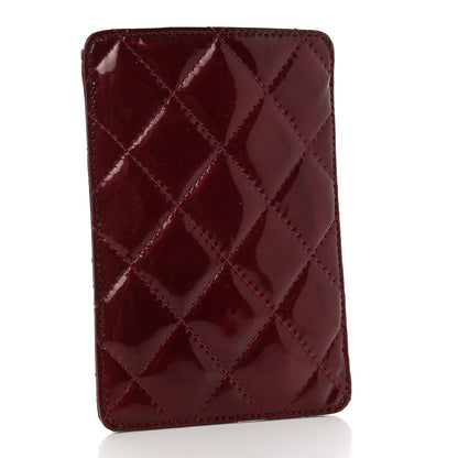 Chanel Patent Quilted Brilliant iPhone Case Burgundy 3 of 8