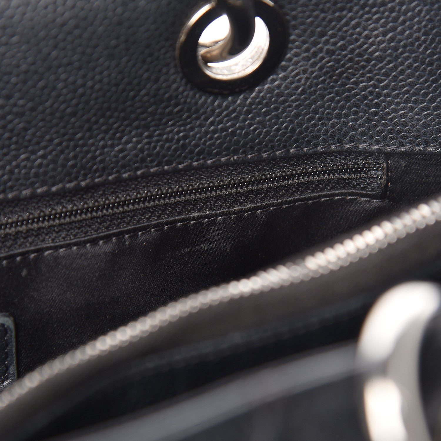 Chanel Caviar Quilted Grand Shopping Tote GST Black 8 of 14