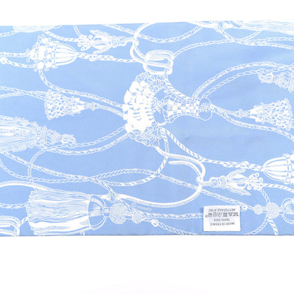 Hermes Silk Passementerie Maxi Twilly Cut Lavande Marine White 5 of 5