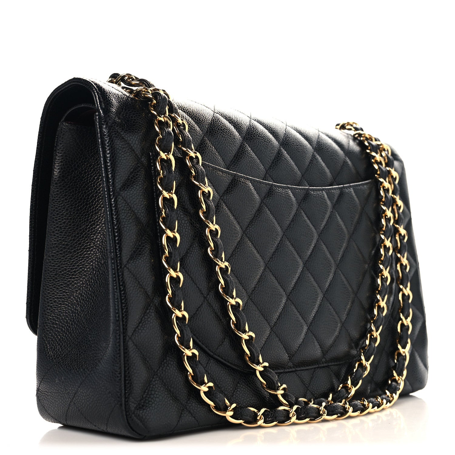 Chanel Caviar Quilted Maxi Double Flap Black 3 of 11