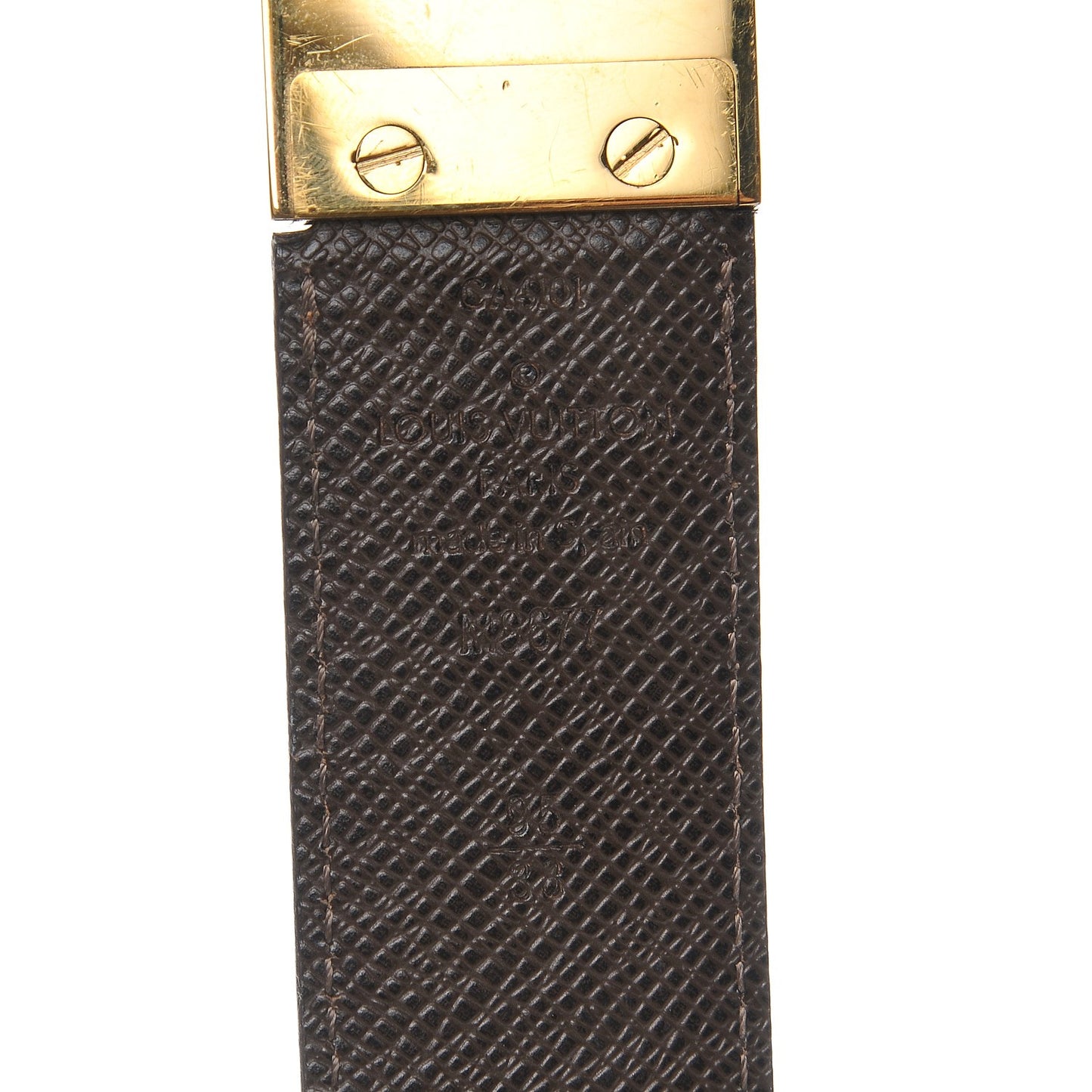 Damier Ebene 35mm Inventeur Reversible Belt 95 38