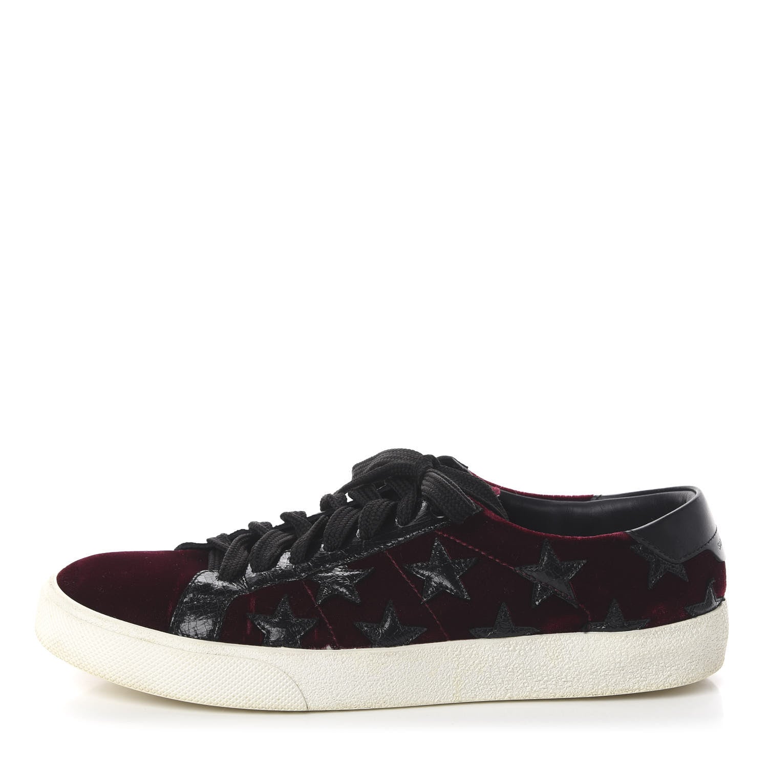 Saint Laurent Suede Star California Sneakers 39 Burgundy 1 of 7