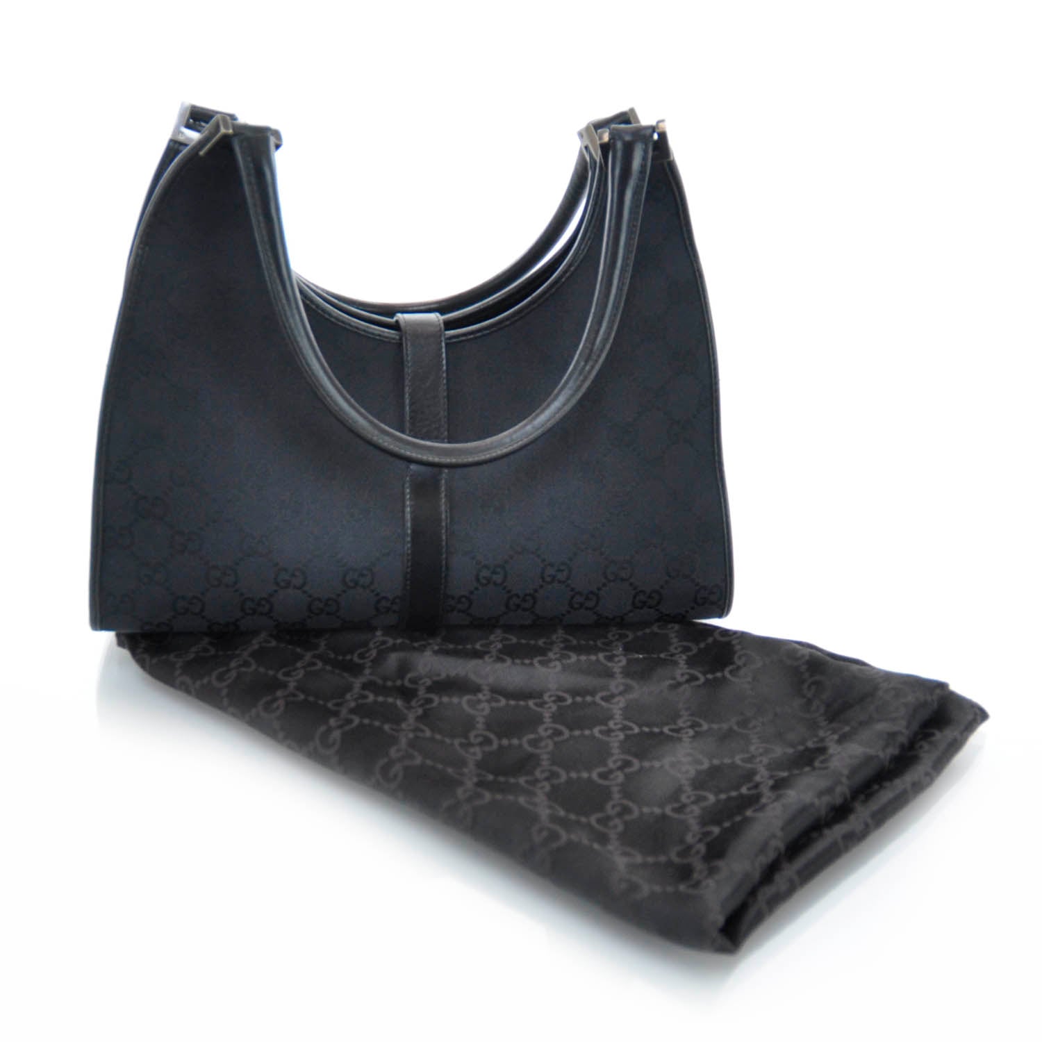 Gucci Monogram Small Bardot Black 3 of 9