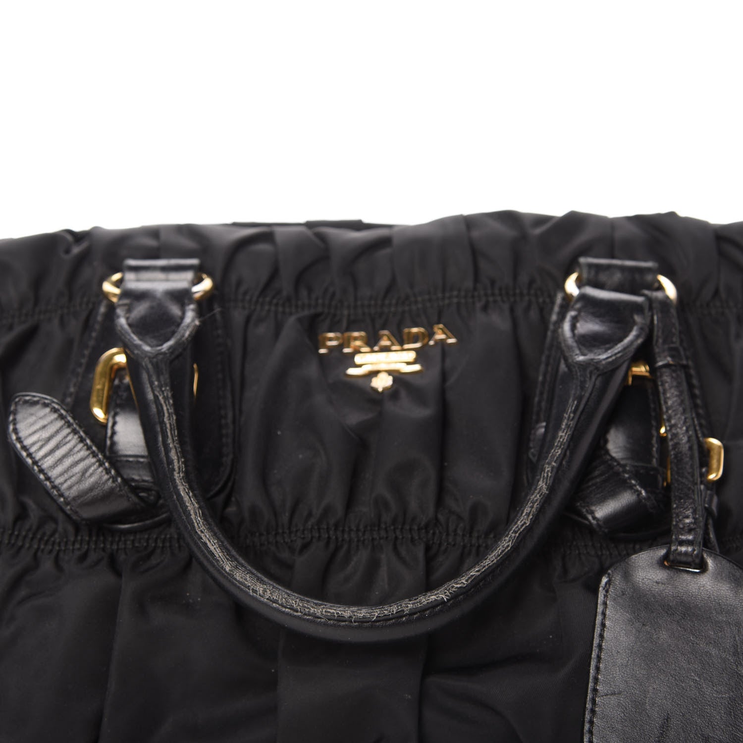 Prada Tessuto Nylon Gaufre Shopping Satchel Black 18 of 20