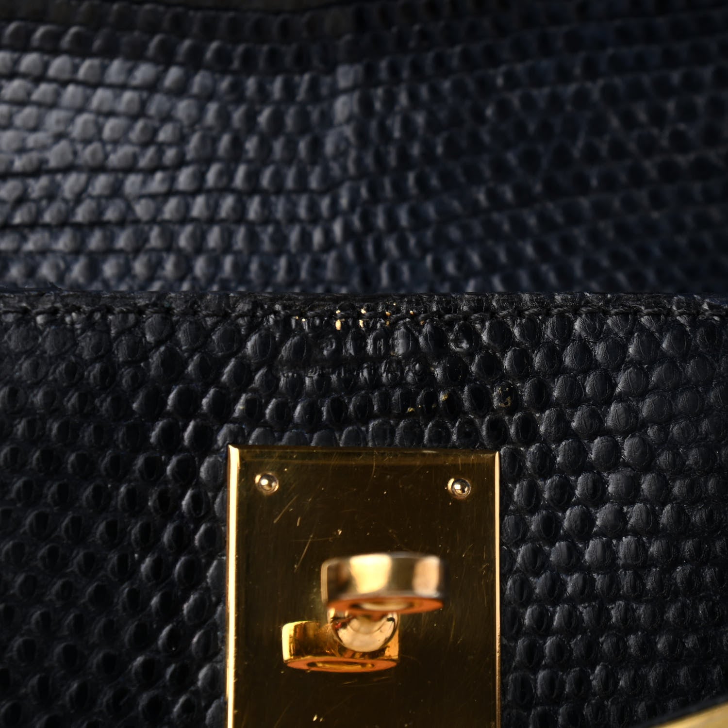 Hermes Lizard Kelly Sellier 32 Bleu Indigo 5 of 12