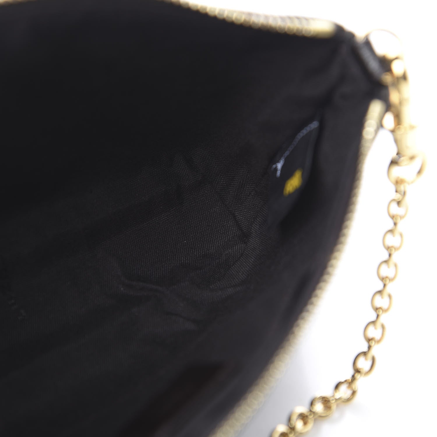 Fendi Zucca Spalmati Vitello Elite Pochette Tobacco Ebano 11 of 12