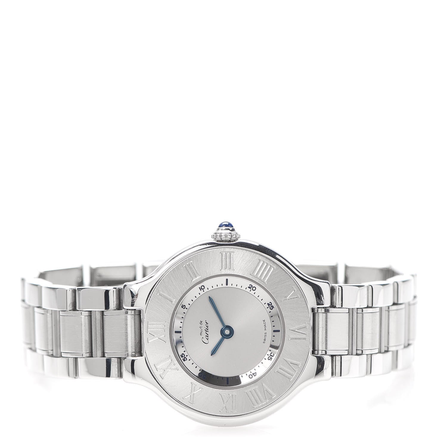 Cartier Stainless Steel 28mm Must De 21 Quartz Watch 3 of 8