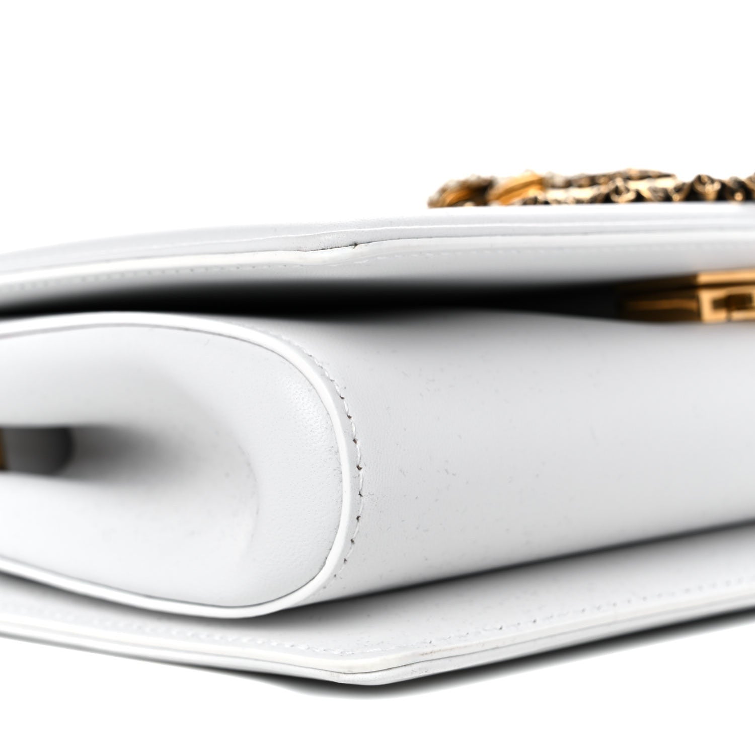 Dolce & Gabbana Calfskin Medium Devotion Crossbody Bag White 7 of 10