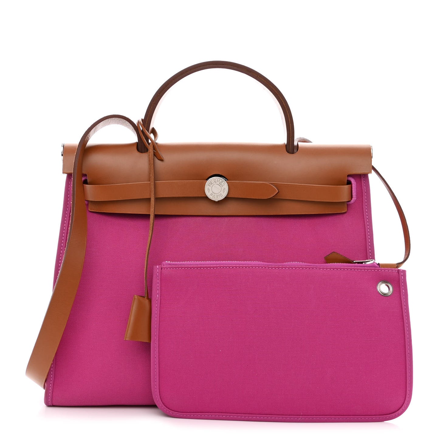 Toile Militaire Vache Hunter Herbag Zip 31 PM Rose Pourpre Fauve