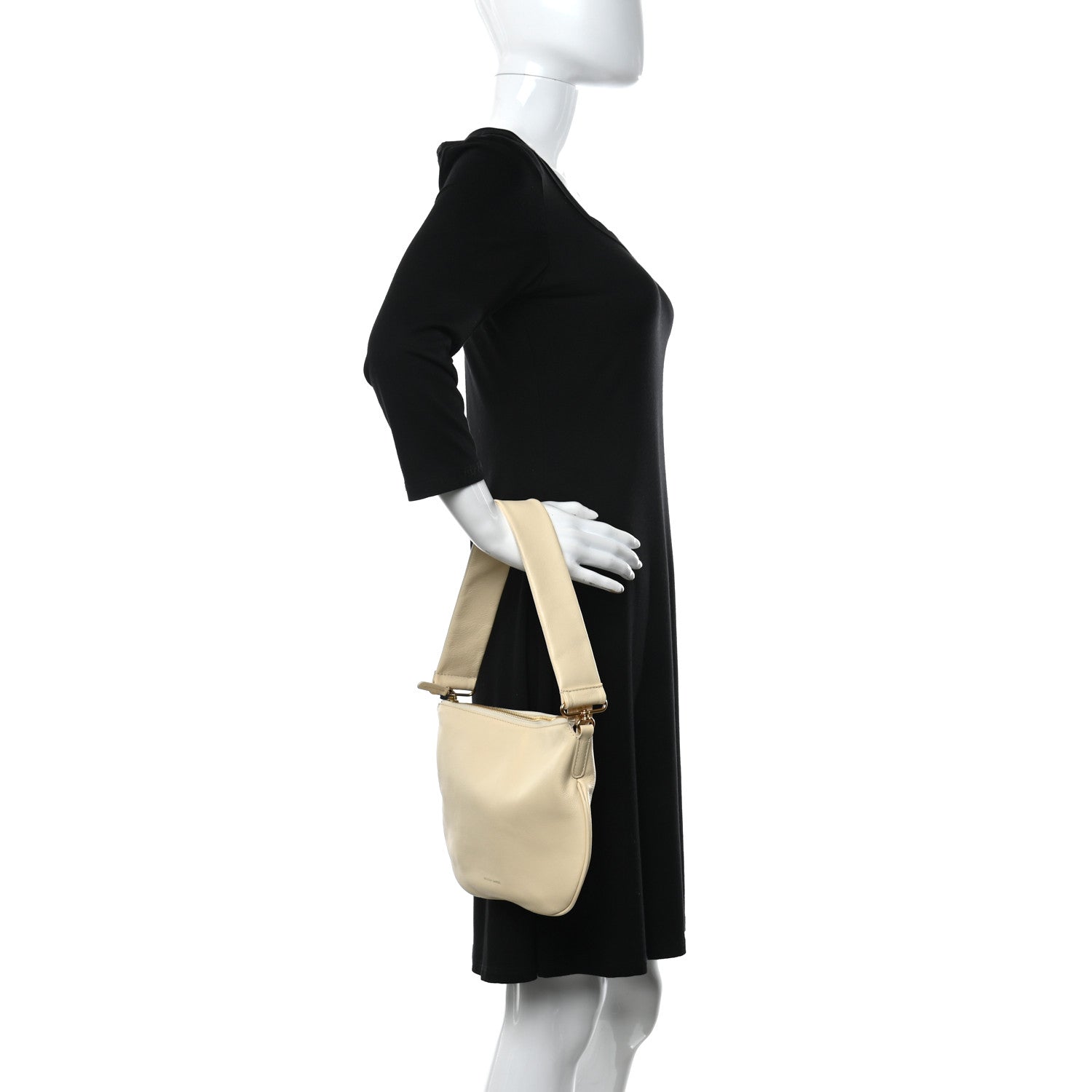 Mansur Gavriel Calfskin Mini Swing Shoulder Bag Crema 2 of 9