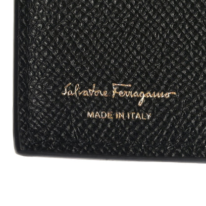 Salvatore Ferragamo Grained Calfskin Folding Wallet Black 6 of 10