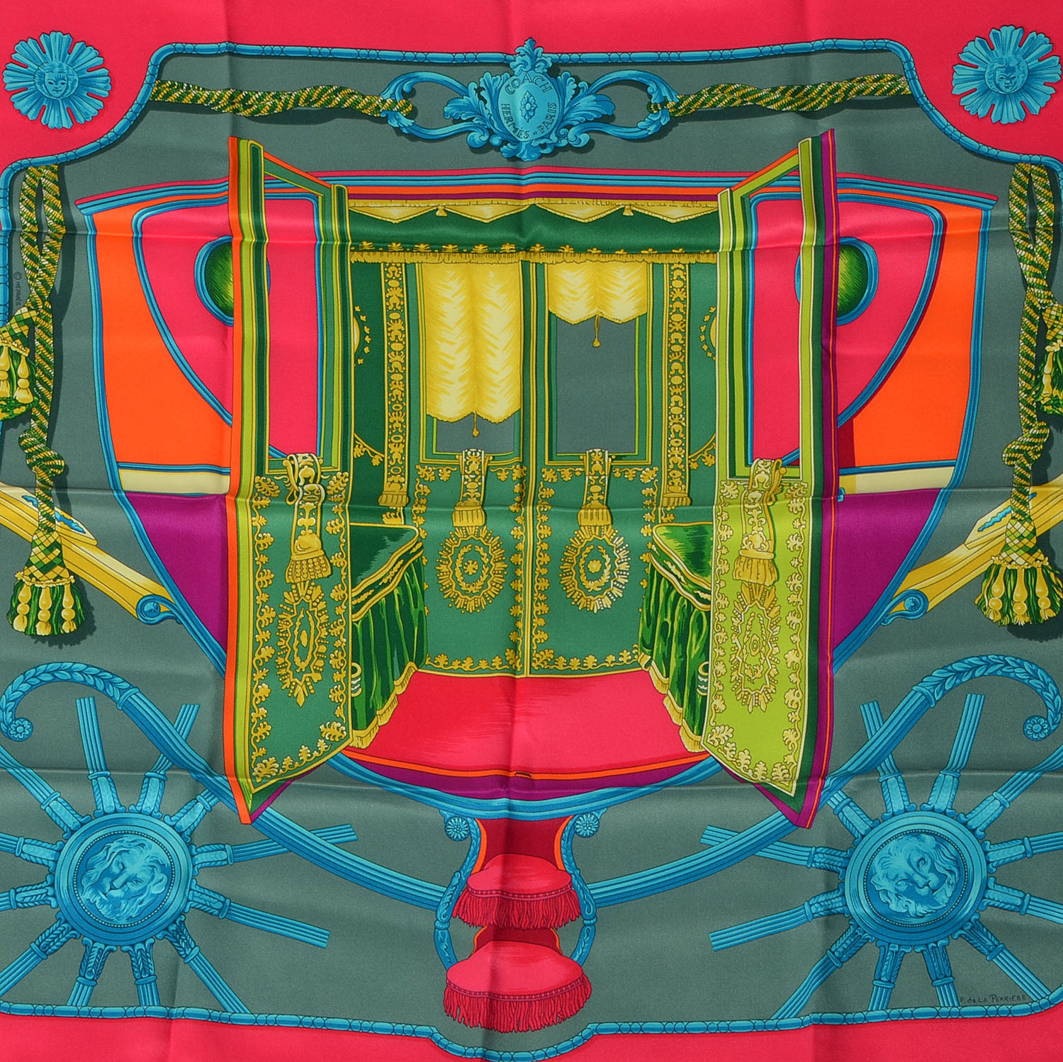 Hermes Silk Coach Scarf 70 1 of 5