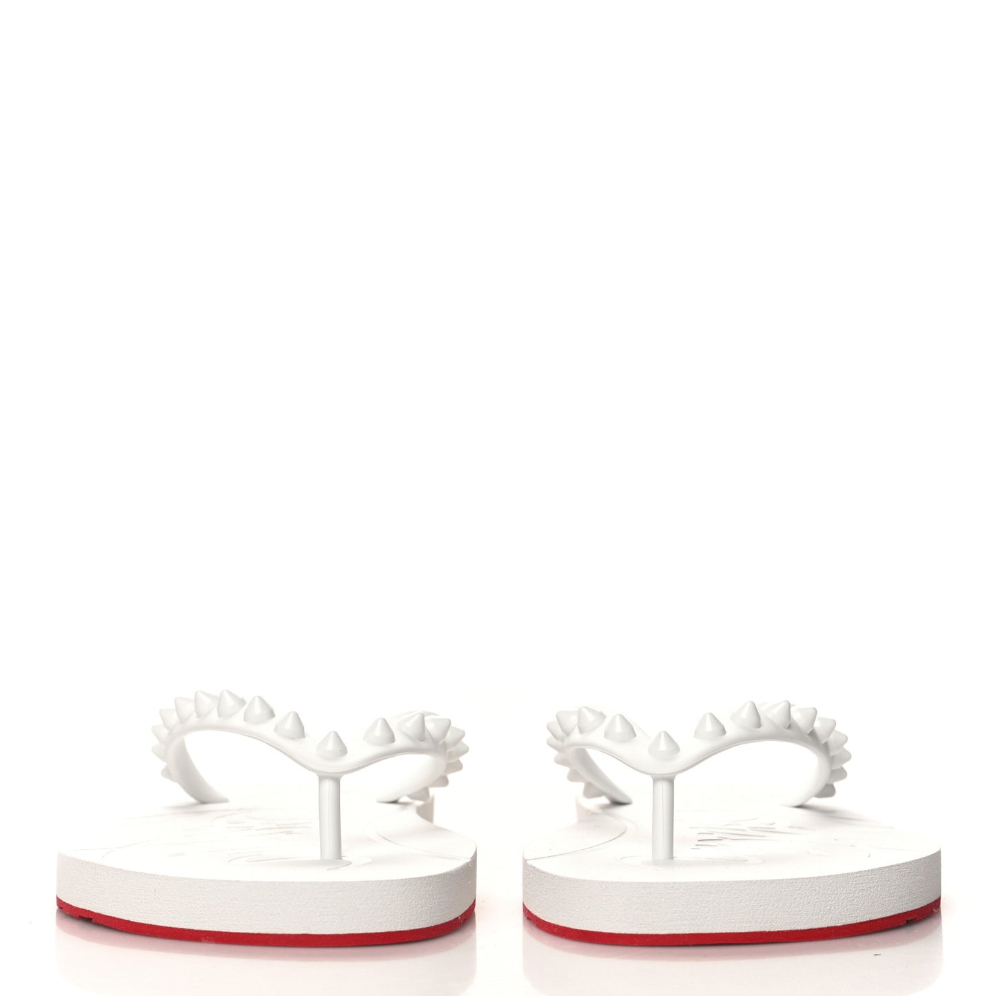 Rubber Spike Super Loubi Donna Flip Flop 35 White