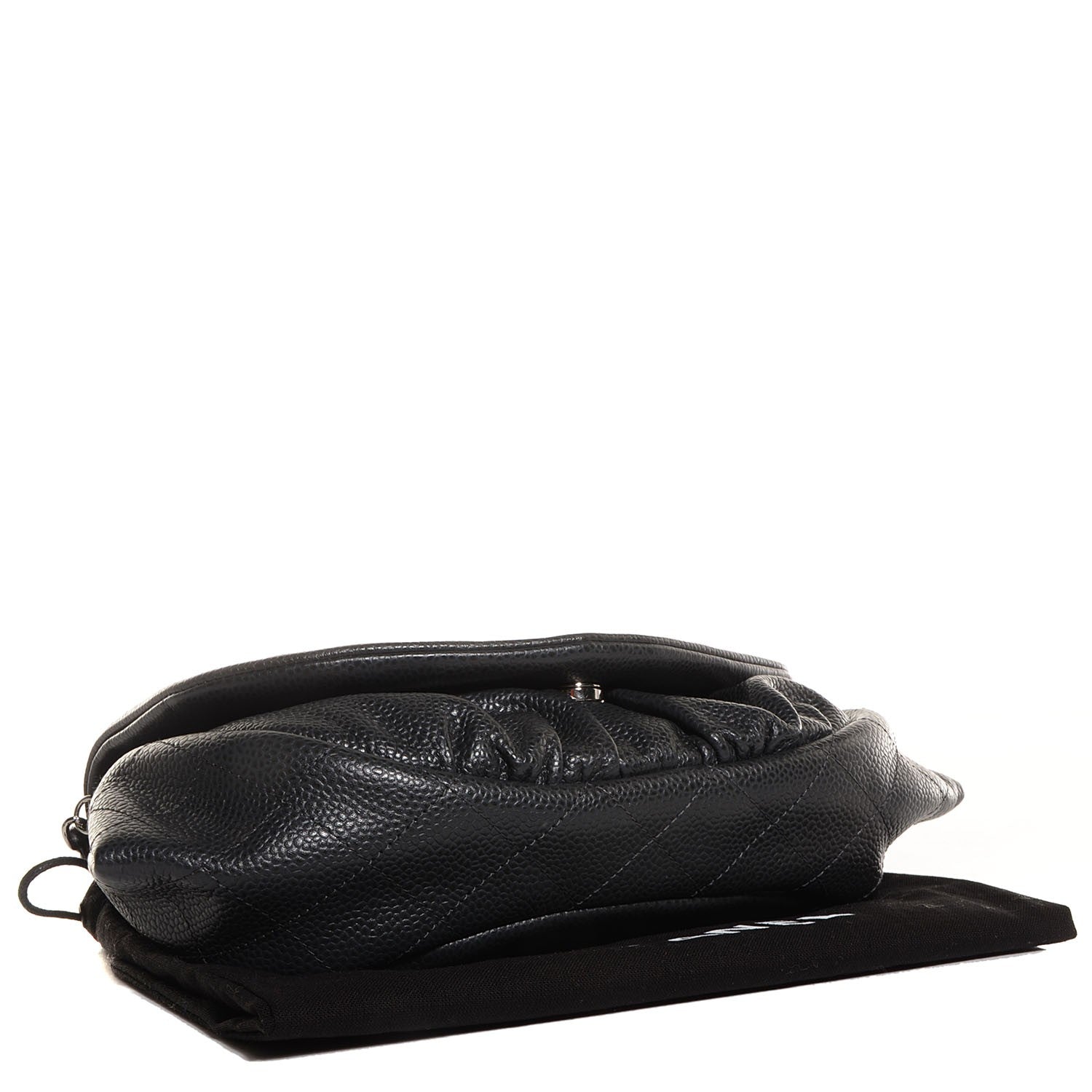 Chanel Caviar Half Moon Wallet On Chain WOC Black 4 of 7