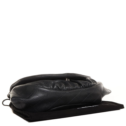 Chanel Caviar Half Moon Wallet On Chain WOC Black 4 of 7