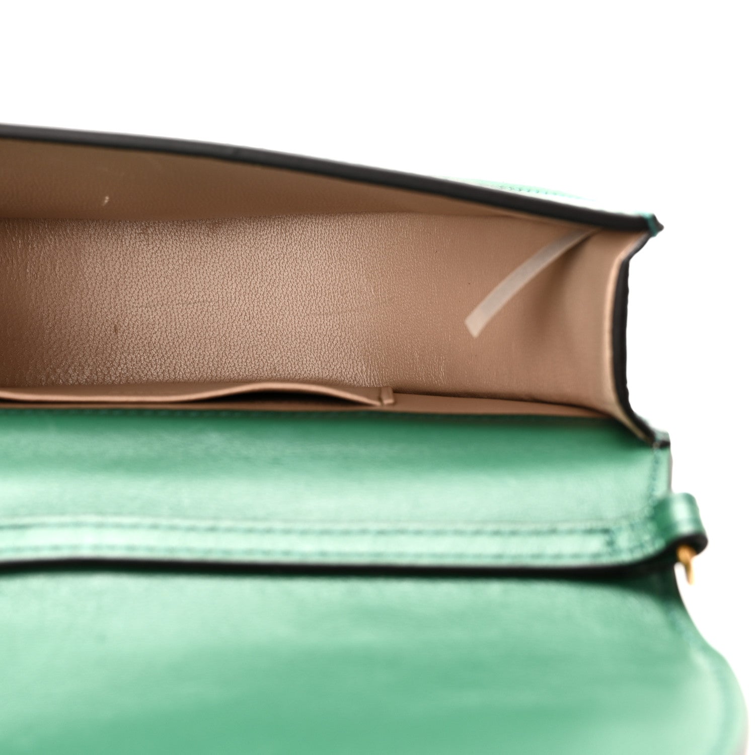 Chloe Calfskin Crocodile Embossed Small Nile Bracelet Minaudiere Bag Woodsy Green 5 of 9