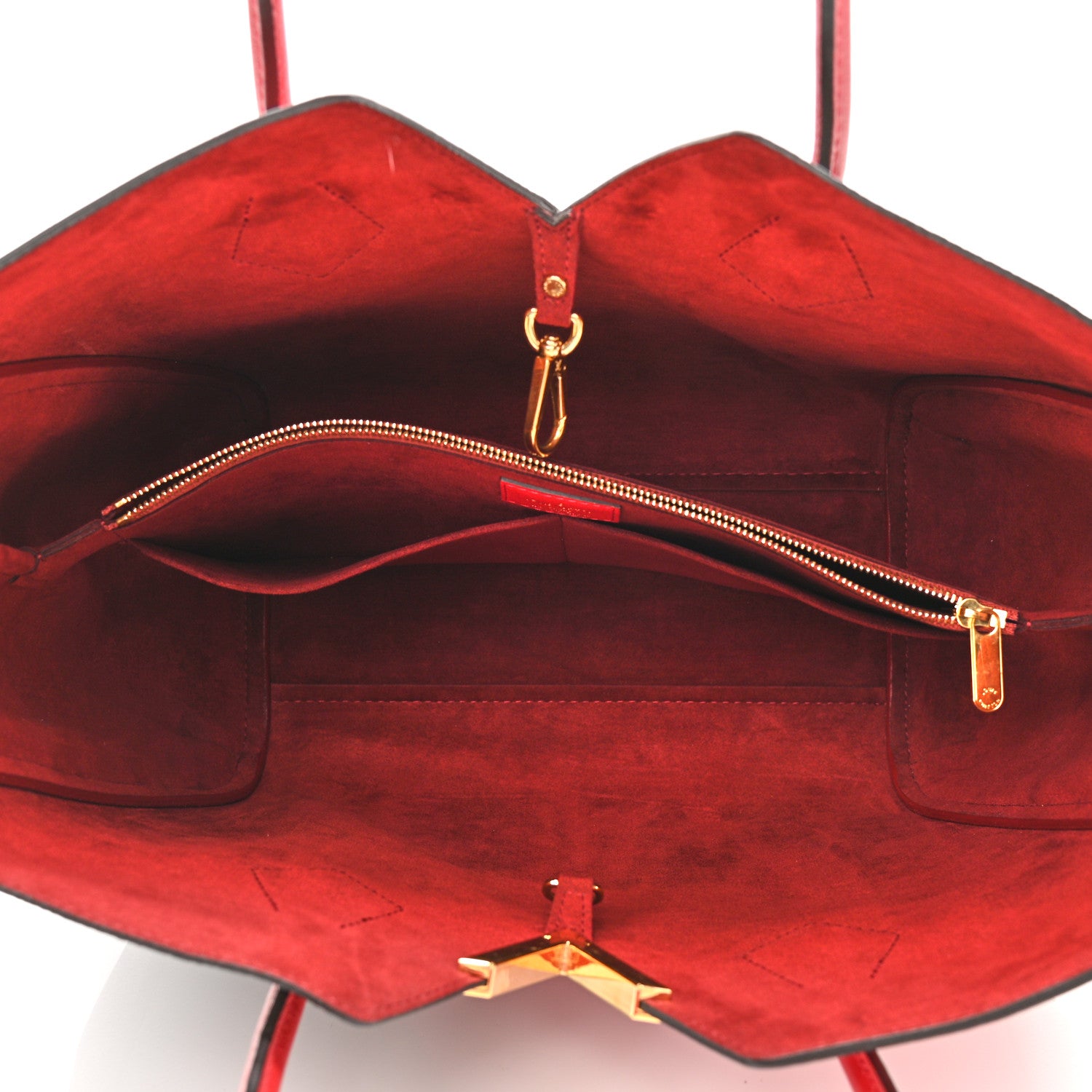 Louis Vuitton Calfskin Monogram Kimono Tote Cherry 5 of 10