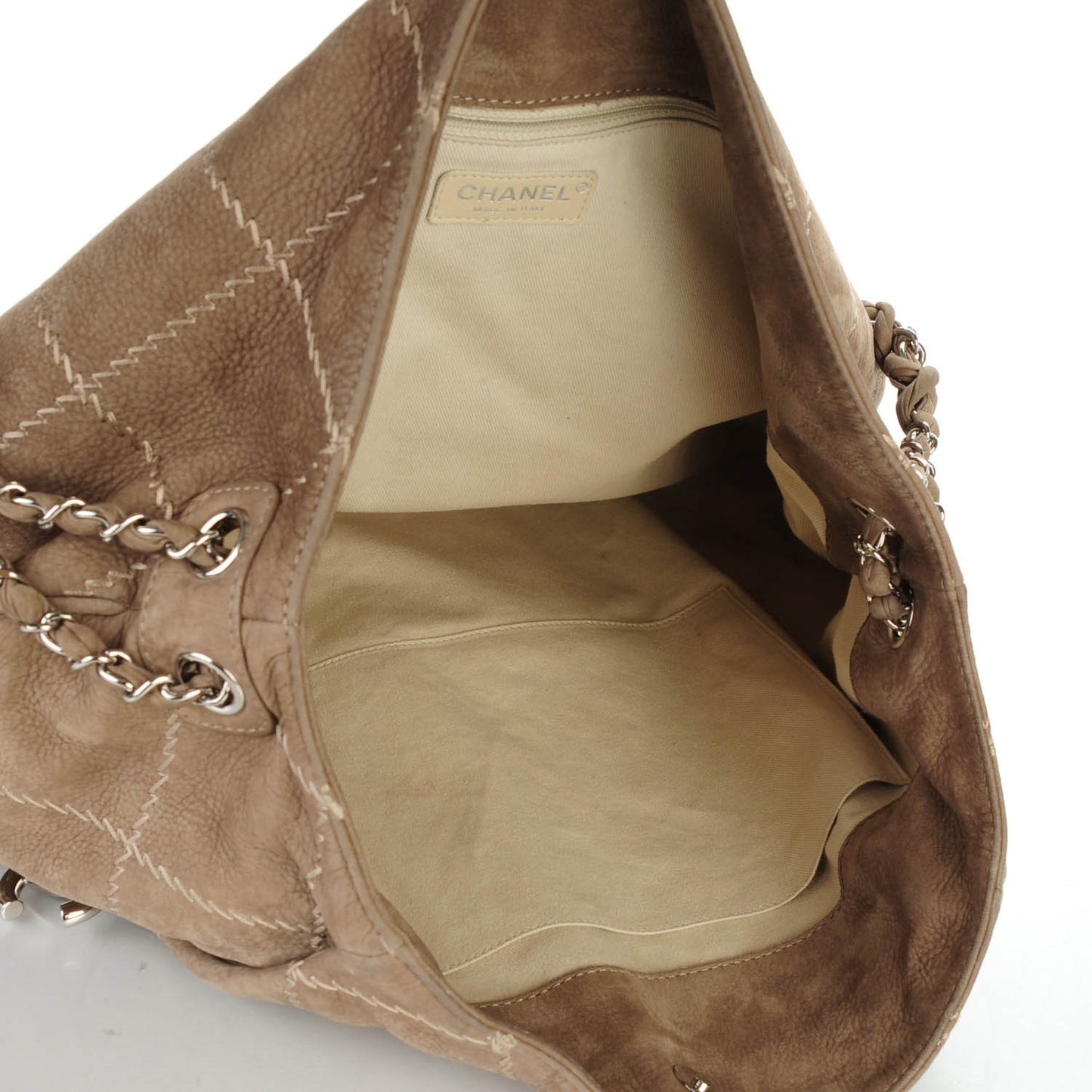 Suede Darjeeling Hobo Light Grey