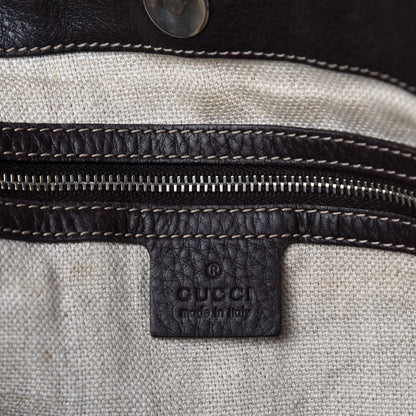 Gucci Monogram Medium Icon Bit Tote Dark Brown 12 of 14