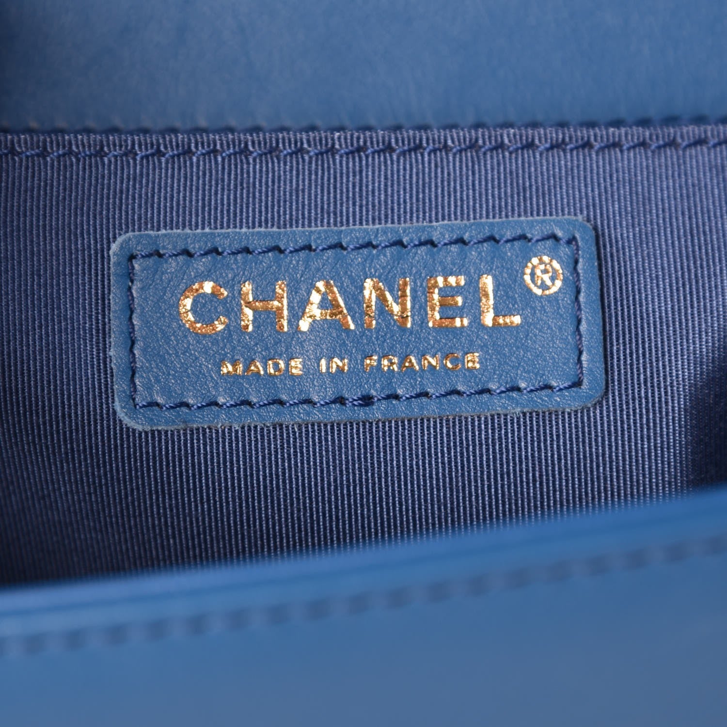 Chanel Calfskin Quilted Medium Boy Flap Blue 6 of 7