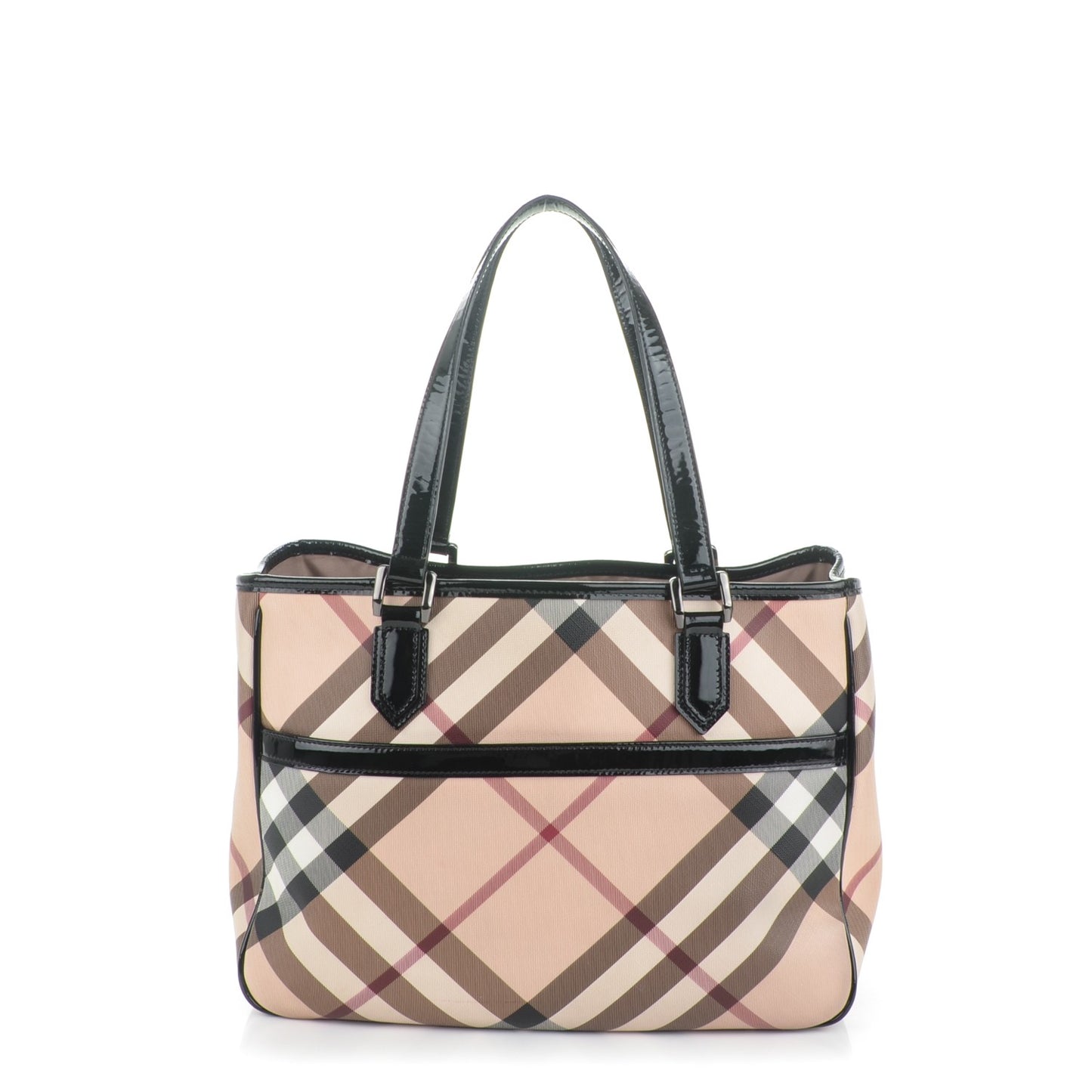 Nova Check Medium Tote Black
