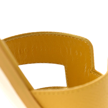Hermes Epsom Oran Sandals 36 Jaune Sable 8 of 8