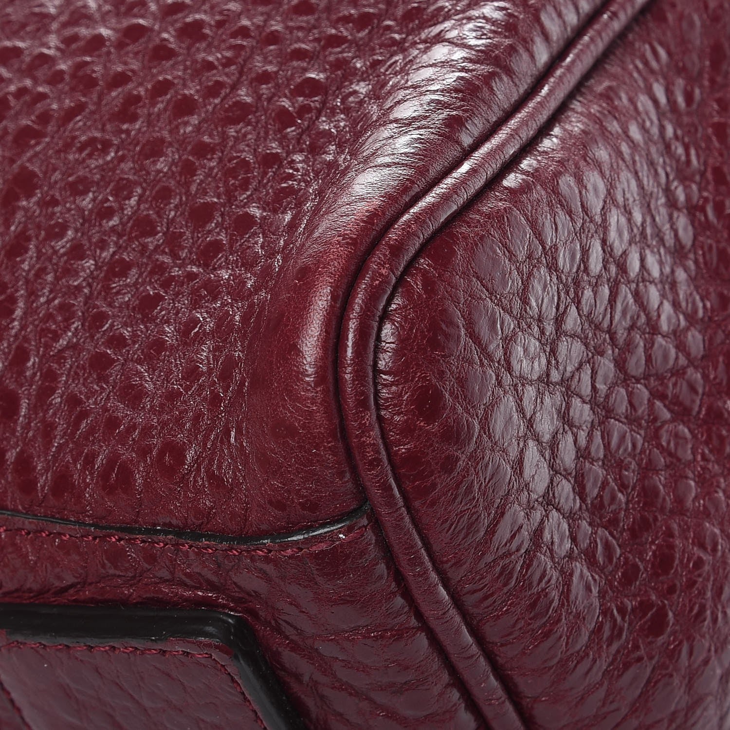 Mulberry Shiny Grain Polly Push Lock Satchel Conker 9 of 9