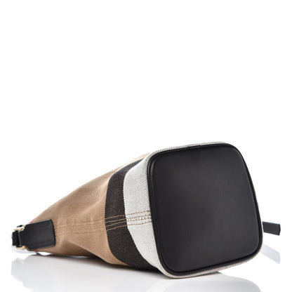 Burberry Canvas Mega Check Mini Ashby Tassel Crossbody Black 5 of 10