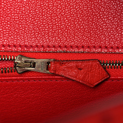 Hermes Ostrich Birkin 30 Rouge Vif 18 of 33
