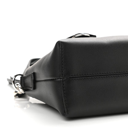Fendi Vitello Dolce Bi-Color FF 1974 Embossed Mini By The Way Boston Bag Black Maya 11 of 12