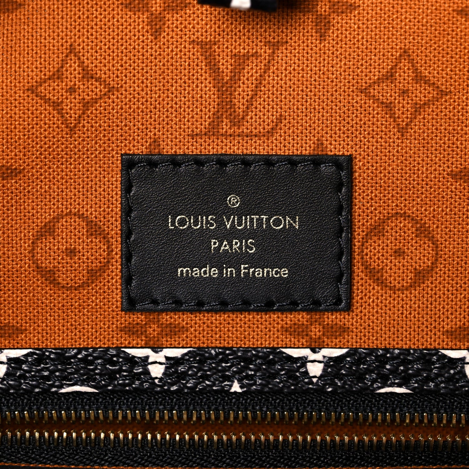 Louis Vuitton Monogram Giant Crafty Neverfull MM Creme Caramel 6 of 8
