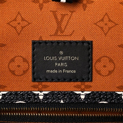 Louis Vuitton Monogram Giant Crafty Neverfull MM Creme Caramel 6 of 8