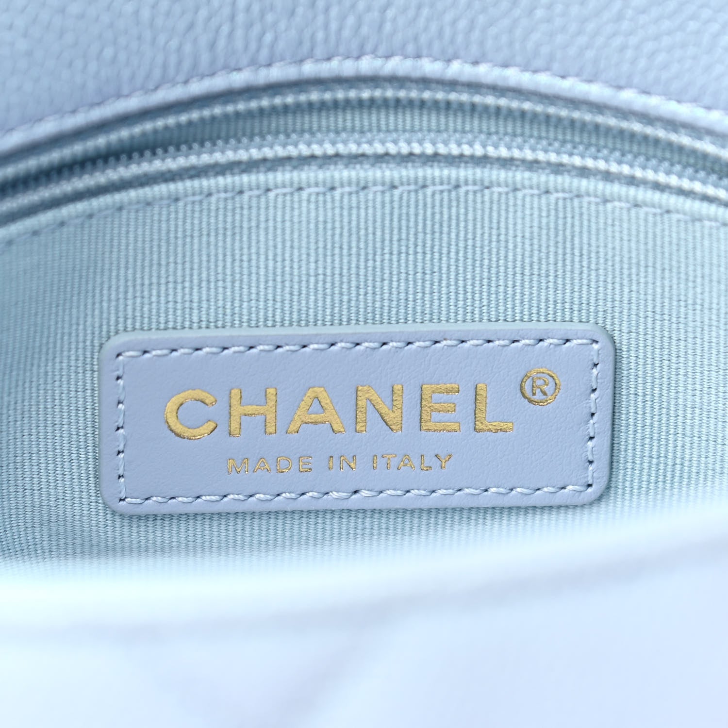 Chanel Iridescent Caviar Quilted Mini My Perfect Flap Light Blue 6 of 11