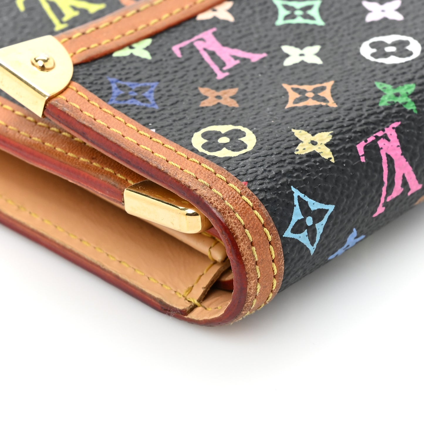 Monogram Multicolor Porte Tresor International Wallet Black