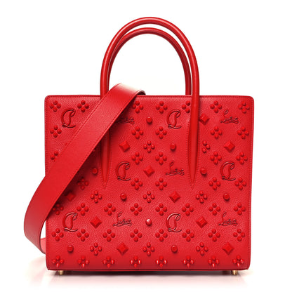 Christian Louboutin Calfskin Spikes Medium Paloma Red 1 of 10
