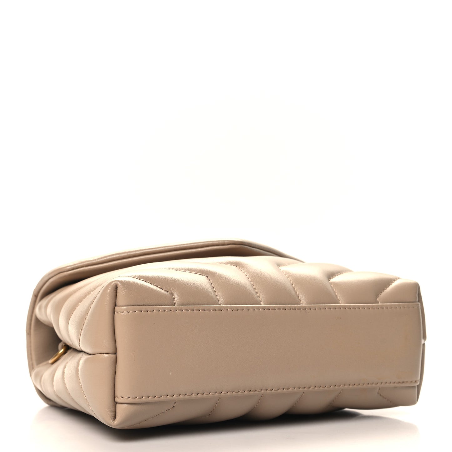 Calfskin Y Quilted Monogram Toy Loulou Crossbody Bag Dark Beige