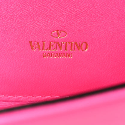 Valentino Garavani Nappa Roman Stud Wallet On Chain Pink PP 7 of 11