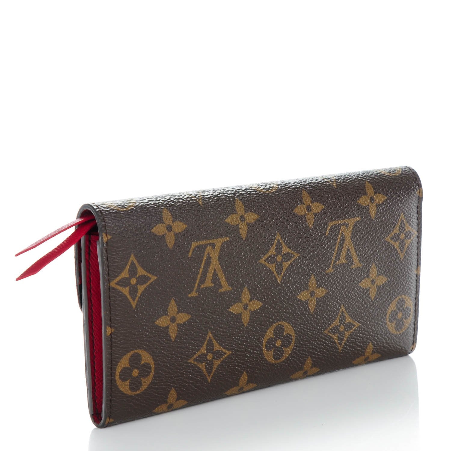 Louis Vuitton Monogram Emilie Wallet Red 3 of 8
