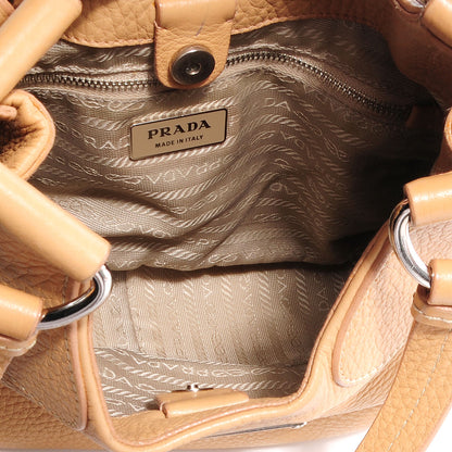 Prada Vitello Daino Box Shoulder Bag Naturale 5 of 9