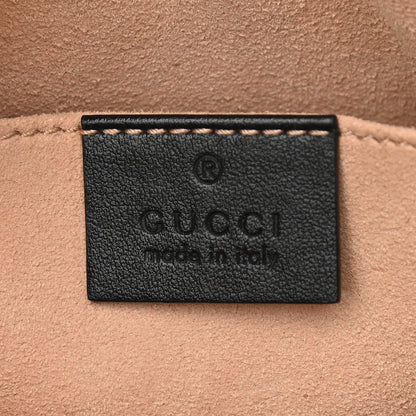 Gucci Calfskin Matelasse Small GG Marmont Chain Shoulder Bag Black 6 of 10