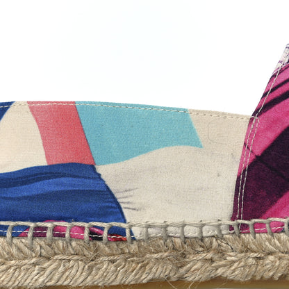 Chanel Fabric Patent CC Espadrilles 38 Multicolor Black 10 of 11