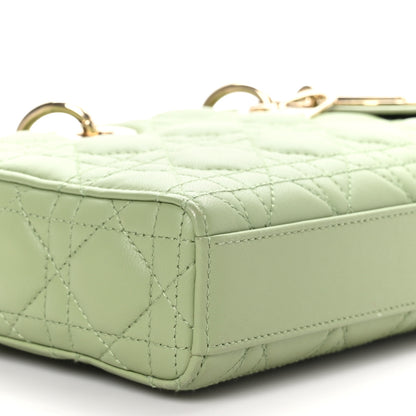Christian Dior Lambskin Cannage Medium Lady D-Joy Pastel Peyote Green 7 of 8