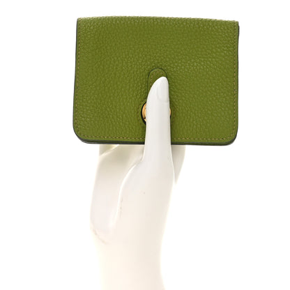 Hermes Togo Dogon Card Case Vert Anis 2 of 7